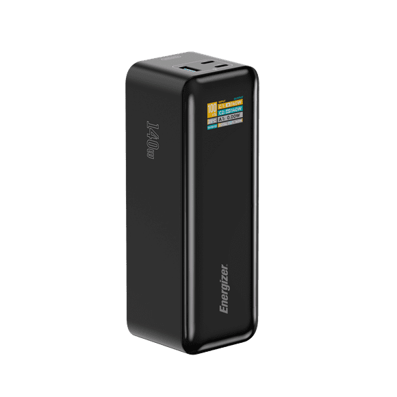 Energizer Power Bank 27000mAh with PD 140W USB-C Outputs Fast Charging Battery Pack USB-A 30W with Intelligent Digital LCD Display for Laptop, Tablet, Smartphone and etc_XP27000PD