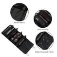 thumbnail image 3 of Vaupan Four in One Cosmetic Bag, Black Travel Bag, Portable Detachable Multifunctional Folding Storage Bag Including Cosmetics, Travel Gadgets Shampoo Toiletries Removable Storage Container (Black), 3 of 7
