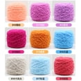 thumbnail image 5 of Nvzi Hilo Coral Velvet, 3 ovillos (285 gramos en total, 95 gramos por ovillo), fibra mixta de alta calidad, hilo ultrasuave para ganchillo y manualidades, fácil de usar y duradero, verde, 5 of 5