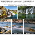 thumbnail image 3 of Juego de filtros de lente para DJI Action 5 Pro/4/3, paquete de 4 filtros de densidad neutra polarizadores CPL ND8 ND16 ND32, vidrio óptico HD multicapa para accesorios de cámara de acción, 3 of 7