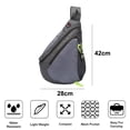 thumbnail image 2 of New Oxford cloth chest bag-outdoor splash-proof backpack-water drop bag - grey, 2 of 5