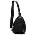 thumbnail image 5 of Milisten Small Sling Bag Male Sling Bag Zippered Chest Bag Multipurpose PU Sling Bag, 5 of 8