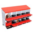 thumbnail image 1 of Chicken Nesting Box - 10 Compartment Metal Wall Mount Poultry Nesting Box for Chicken,Roll Away Laying Boxes for Hens,Easy Egg Collection, Easy Cleaning for Coop, Backyard, Farms, 1 of 8