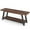 Rustic Brown, variant on TUAREX Long Wood Bench, 43" Modern Farmhouse Entryway Bench, Wood End of BedBench, with Storage Shelf, Indoor Entry Way Shoe Benches Seat, Rustic Brown and Black