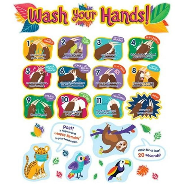 Carson Dellosa Education CD-110511 One World Handwashing Bulletin Board Set