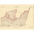 thumbnail image 2 of USGS 14x11 White Modern Wood Framed Museum Art Print Titled - La Vern California Quad - USGS 1928, 2 of 4