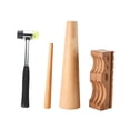 thumbnail image 3 of FashionCha Wooden Swage Block Set Forming Bending Tool Groove Tool Professional for Jewelers Bracelet Jewelry Making Tools Rubber Gavel, 3 of 8