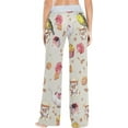 thumbnail image 4 of FREEAMG Women Pajama Pants Lounge Pants Long Stretch Comfy Sleepwear Continental Breakfast Dessert, 4 of 7