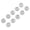 Silver, variant on 10pcs Hollow Metal Beard Beads Set - Silver Hair Braids Extensions Rings, Dreadlock Tube Accessories (1.97 inches / 5 cm) for Men and Women