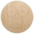 thumbnail image 1 of Mouth Agape Shocked Face Wood Shape Unfinished Piece Cutout Craft DIY Projects - 6.25 Inch Size - 1/8 Inch Thick, 1 of 7
