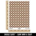 thumbnail image 2 of Number 6 Six Cute Typewriter Font 200+ Round Stickers - Brown - Matte Finish - 0.50" Size, 2 of 3
