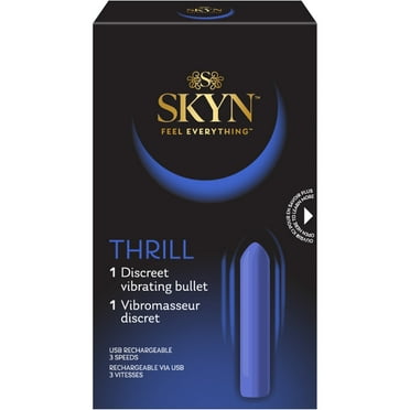 SKYN Thrill 3 Speed Vibrating Bullet Vibrator, 3 Speeds, Rose Gold