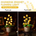 thumbnail image 4 of Lámpara de noche de ganchillo ANZRLE Lily of The Valley con luz nocturna, 4 of 6