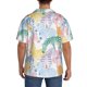 thumbnail image 3 of Balery Zebra Colourful Camisa Casual de Manga Corta con Botones para Hombre, Texturizada, Estilo Cubano, para Playa, Verano-X-Large, 3 of 5