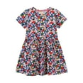 thumbnail image 3 of MHZLDYZ Girls Summer Dresses Size 10-12 Summer New Children's Clothing Skirt Wind Girl Flowers Dress Knitted Cotton Cartoon Printing Princess Dress Summer Dress for Kids Girls Dresses(A,110-120), 3 of 9