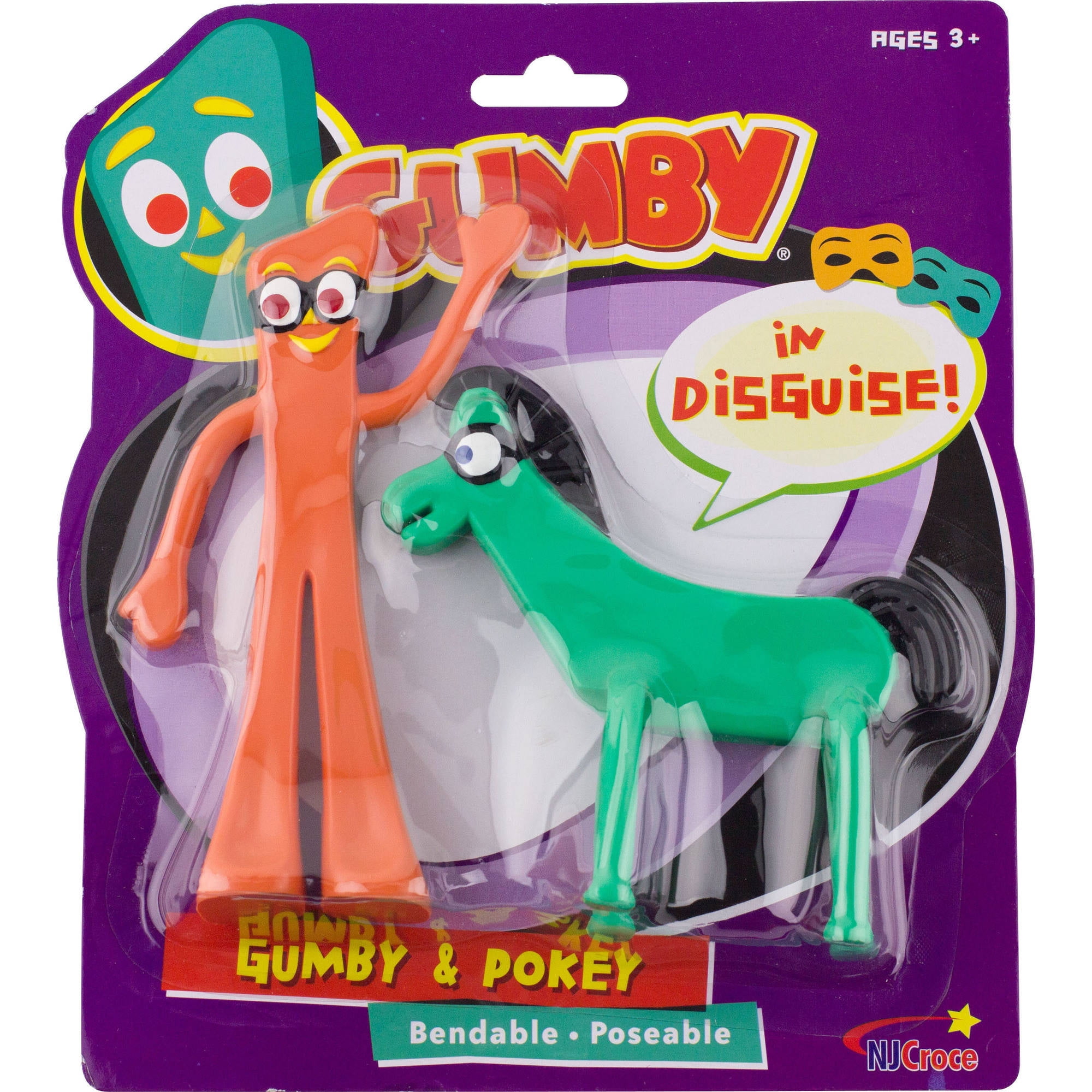 POKEY The Original Bendable Gumby Figure 5 1/2" Kids Toy Action Figure Classic 