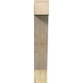 thumbnail image 2 of Ekena Millwork 6"W x 28"D x 36"H Traditional Block Rough Sawn Bracket, Douglas Fir, 2 of 25