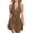 Brown, variant on Iyufng Summer Dresses for Women Waist-Cinched Sleeveless Halter Dress V-Neck Casual Short Dress