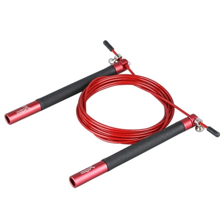ProsourceFit Speed Jump Rope Adjustable Length, Plastic Handles, Fast Turning for Cardio, Crossfit,