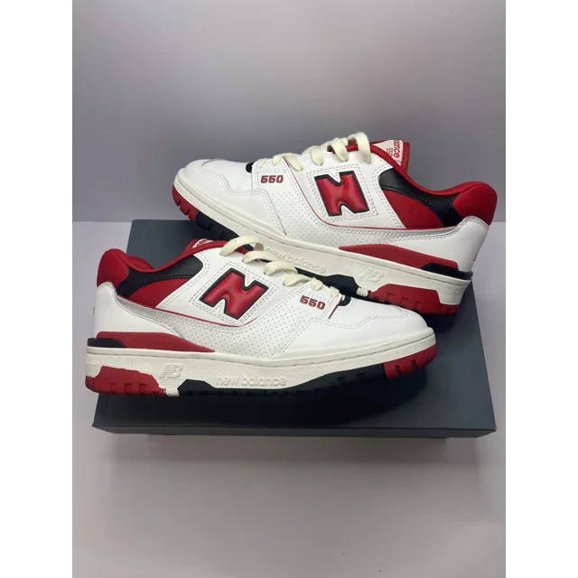 New Balance 550 White Red Black Sneakers Shoes Retro BB550SE1 Men Size Size 8
