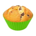 thumbnail image 2 of COM1950s Silicone Muffin Pan/Cups-Silicone Molds,3 in Jumbo Silicone Baking Cups Reusable Cupcake Liners Nonstick Large Cake Cups Set Stand Alone Cupcake Holder,10 Pack Auto Cup Holder Liner, 2 of 7