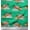 Sea Green, variant on Soimoi Crepe Silk Fabric House,Snowfall & Tree Nature Fabric Prints by Yard 42 Inch Wide
