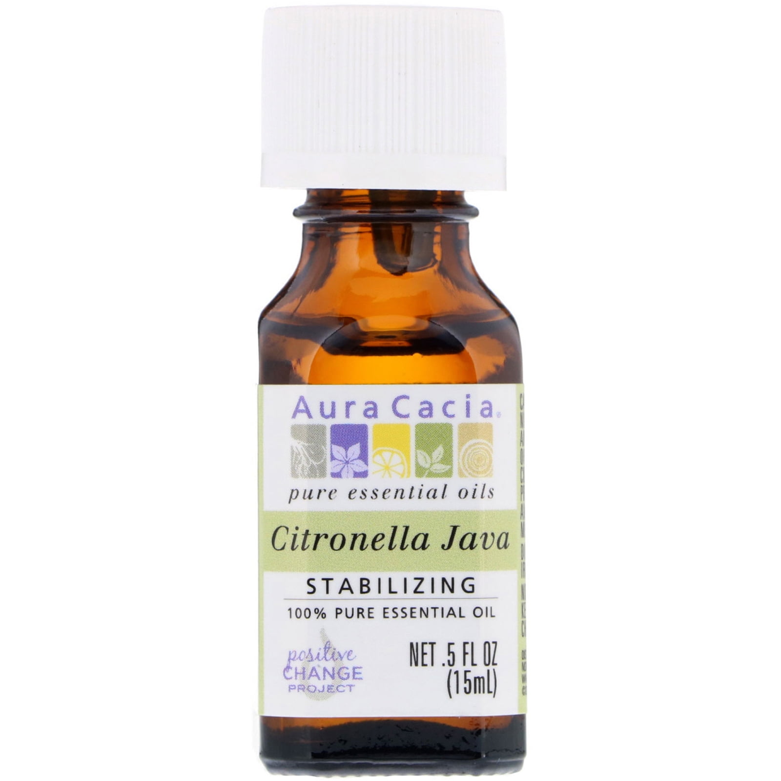 Aura Cacia  100  Pure Essential Oil  Citronella Java   5 fl oz  15 ml