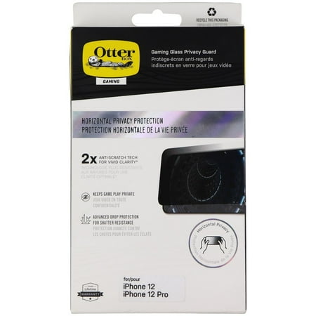 OtterBox Gaming Glass Privacy Guard Screen Protector for iPhone 12/12 Pro