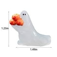 thumbnail image 3 of Halloween Luminous Mini Figures, Glow in The Dark Tiny Resin Miniatures for Party Favors, Bag Fillers, Garden, Dollhouse Decor (White) 1.49x1.25", 3 of 7