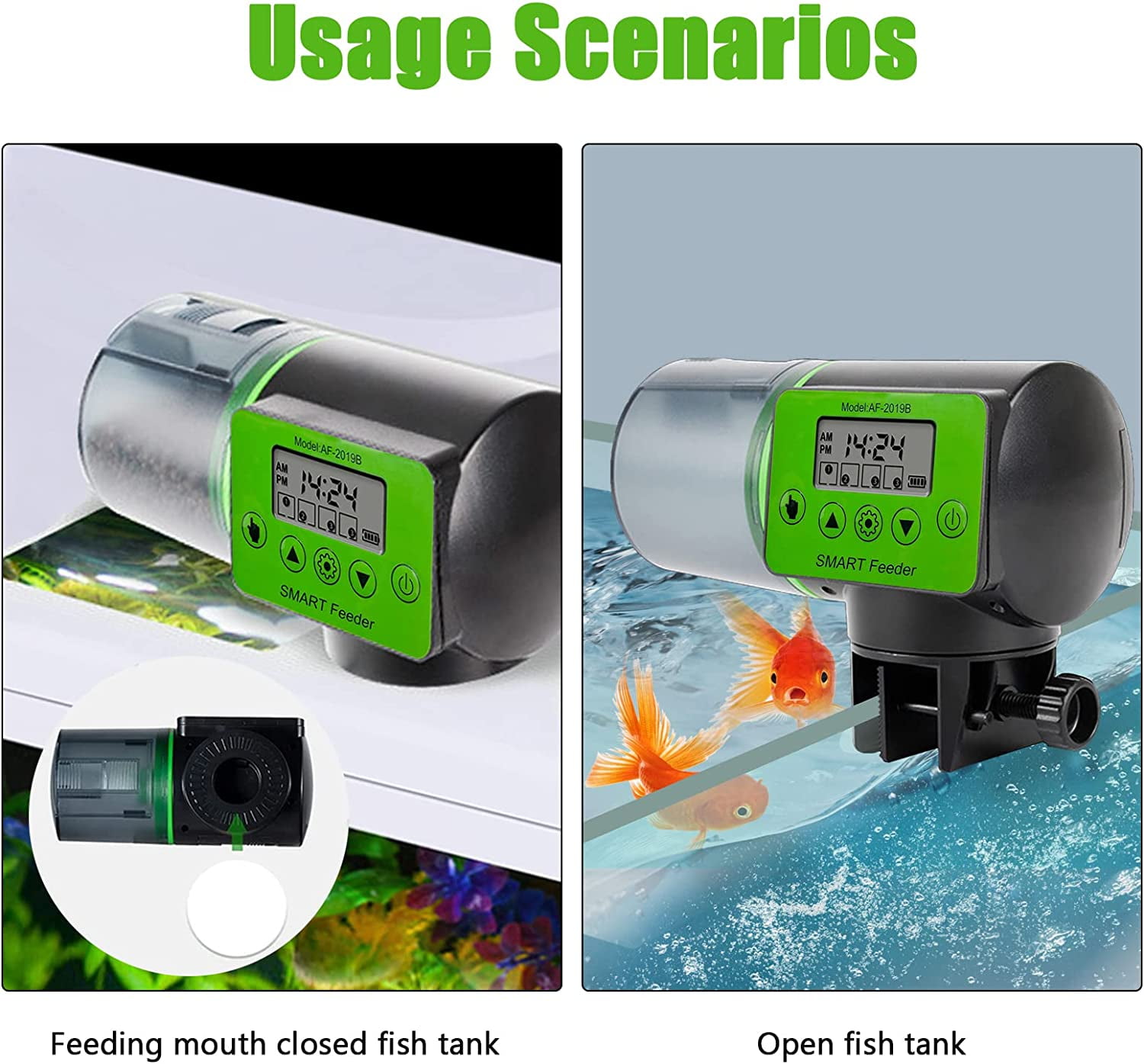 Af 2019b Resun Fish Feeder Top Automatic Fish Feeders For Hassle