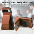 thumbnail image 5 of Dteck for Google Pixel 9 / 9 Pro Case Wallet with Card Holder, RFID Blocking Credit Slots Kickstand Shockproof Phone Cover for Women Men 6.3 inch,Brown, 5 of 9