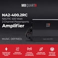 thumbnail image 2 of MB Quart NA2-400.2RC 400W Nautic Powersports Amplifier, Marine Grade, Heavy Duty, 2 of 4