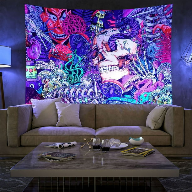 CUH Blacklight Mandala Trippy Bedspread Hippie Background Tapestries Wall Hanging Blanket Psychedelic Art Decor Tapestry CUH Blacklight Mandala Trippy Bedspread Hippie Background Tapestries Wall Hanging Blanket Psychedelic Art Decor Tapestry