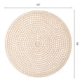 thumbnail image 6 of Unique Bargains 6Pcs Farmhouse Hollowed-out Placemats Light Brown 15" x 15", 6 of 6