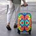 thumbnail image 3 of Vibrant Tie Dye Symmetry Luggage Cover Fashion Suitcase Cover Baggage Covers Fit 25-28 Inch Luggage (Go Travel), 3 of 5