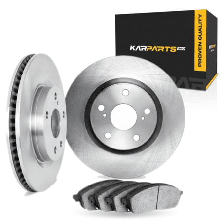 KarParts360 For Chevy Vectra 2003 04 05 06 07 2008 Brake Set | Rear | Cast Iron Rotor | Excluded Calipers | Vented | Plain Rotor Style | 114.3 Millimeters / 4.50 Inches Bolt Circle | 5 Lugs