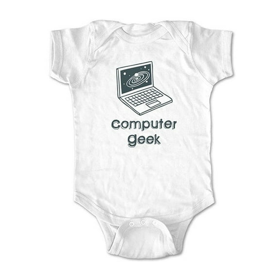 Computer geek1 - wallsparks cute & funny Brand - baby one piece bodysuit - Great baby shower gift!