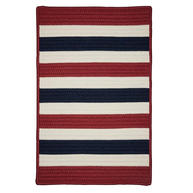 Colonial Mills PO29R096X120S 8 x 10 ft. Portico Striped Rug, Patriotic Stripe