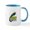 White/Blue Inside, variant on CafePress - Nerf Ready To Win Mugs - 11 oz Ceramic Mug - Novelty Coffee Tea Cup