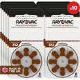 thumbnail image 4 of RAYOVAC® Piles pour Aide Auditive ProLine Taille 312 (80 Piles) - 10 Paquets de 8 Cellules total de 80 Piles, 4 of 9