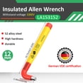 thumbnail image 2 of LAOA VDE Insulated Allen Key,Voltage Resistance 1000v(LA153152), 2 of 8