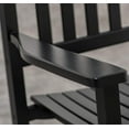 thumbnail image 4 of BplusZ Patio Outdoor Rocking Chair Set 3 Piece Furniture Rocker with Small Side Table for Bistro Porch Black, 4 of 7