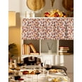 thumbnail image 3 of Valances for Windows Fall Rod Pocket Cafe Window Treatments Valance Curtains for Kitchen Bathroom Laundry Basement Windows 60"x14", 3 of 6