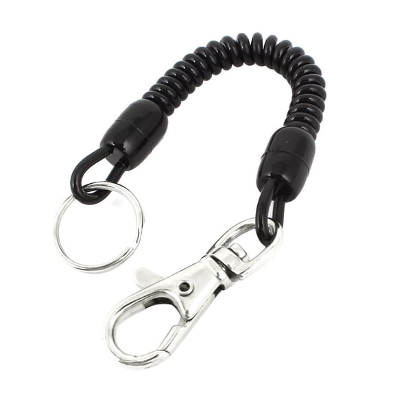 REGALWOVEN Lobster Hook Elastic Coiled Cord Keyring Key Chain Strap Rope 8
