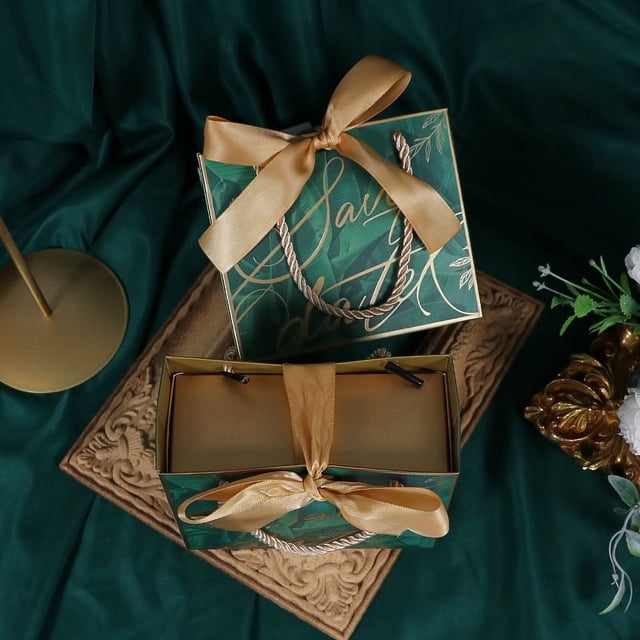 Caja de dulces para bodas Caja de dulces para bodas portátil de alta gama Caja de dulces para bodas Bolsa de dulces vacía