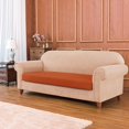 thumbnail image 4 of Subrtex Stretch Textured Mini Dots Furniture Seat Cushion Slipcover (Loveseat, Orange), 4 of 8