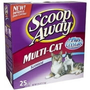 Scoop Away Multi-Cat Plus Crystals Scented Scoopable Cat Litter