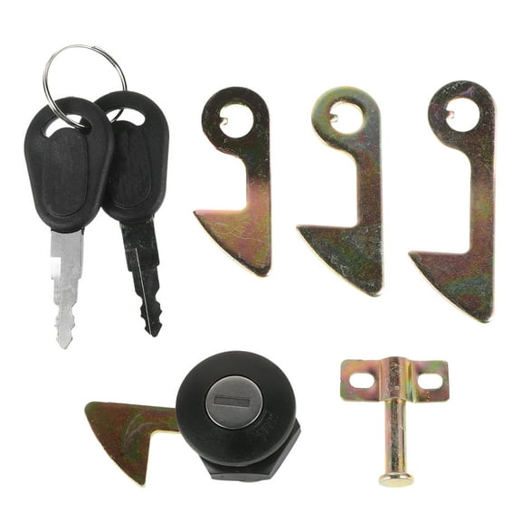 Amosfun Trunk Key Replacement Motorcycle Rear Luggage Trunk Lock Zinc Alloy Black for Travel 1 Set