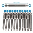 thumbnail image 4 of 5pcs T20 Magnetic Head Torx Screwdriver Bit 75mm Security Tamper Proof Star, 4 of 9