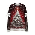 thumbnail image 5 of ‌FDGIU Christmas Sweatshirt for Women 2025 – Merry Holiday Pullover, Cozy Long Sleeve Loose Fit Top‌, 5 of 5